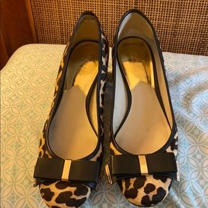 Authentic Michael Kors calf hair leopard heels 10